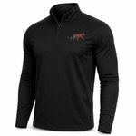 Panther Quarter-Zip Pullover - Black
