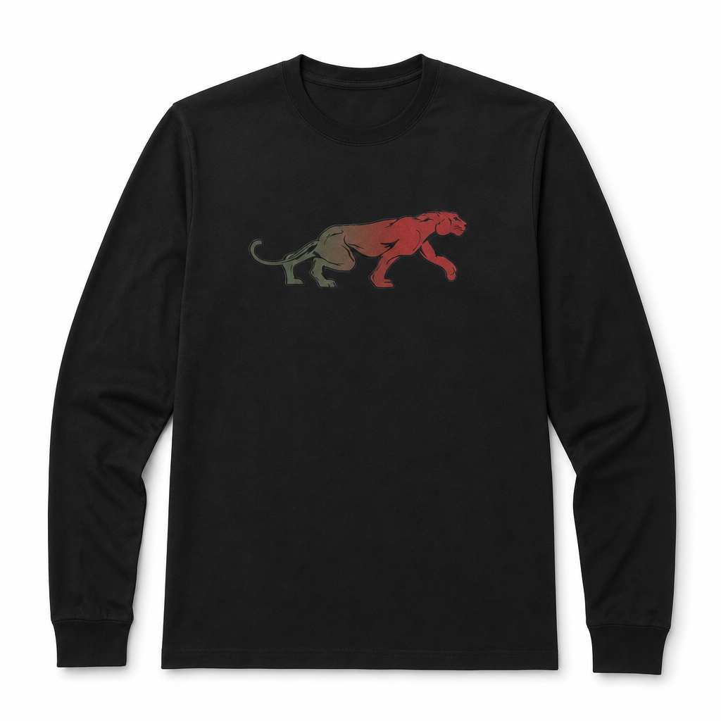 Panther Long Sleeve Performance Tee - Black