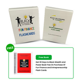 Fun Finance and Entrepreneurship Flash Cards + Free 30 Days to Black Wealth and Power Book