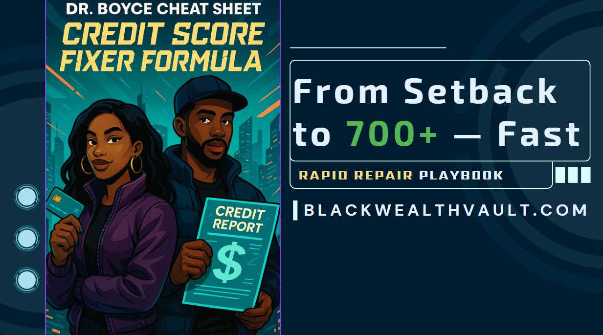 Dr. Boyce Cheat Sheet - Credit Repair Formula