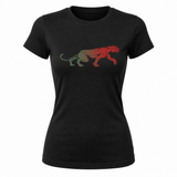 Women's Panther V-Neck T-Shirt - Black
