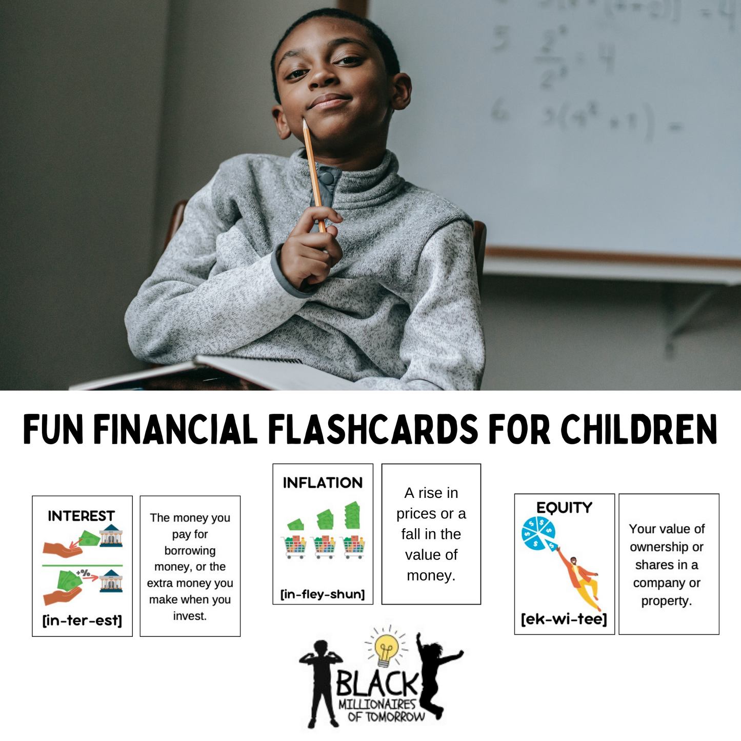The Dr Boyce Watkins Fun Financial Flash Cards for children