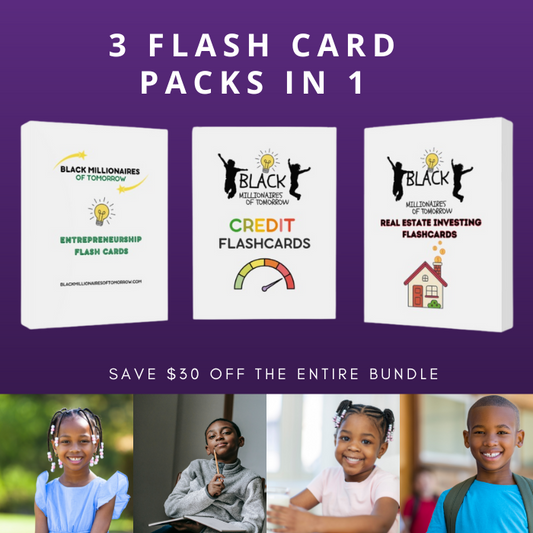 Black Millionaires of Tomorrow - Flash Card Bundle - 3 Pack!
